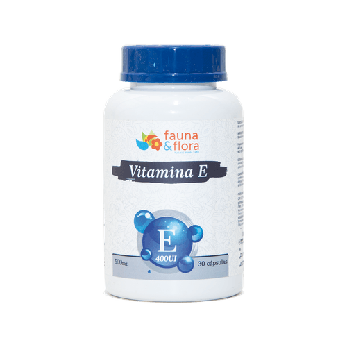 Vitamina E 500mg 30 cápsulas - Fauna e Flora l Sua Loja Online de Produtos Naturais
