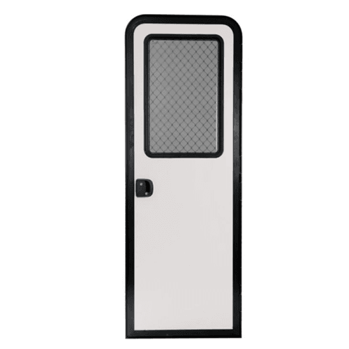 PORTA DE ENTRADA PARA TRAILER COM MOLDURA BORRACHA PRETA ABERTURA LADO DIREITO 1822x622