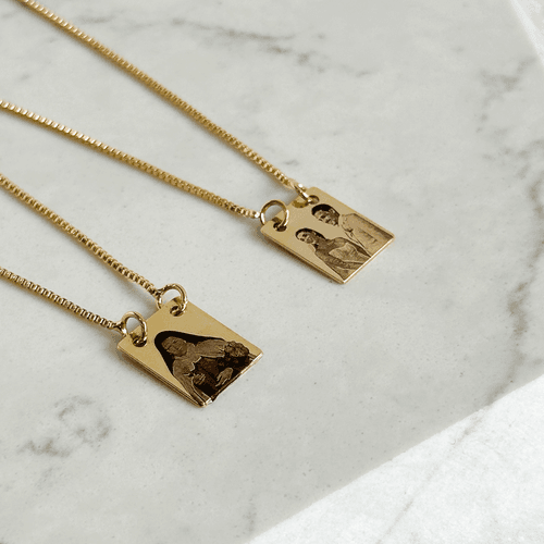 Colar Escapulário Personalizado P Folheado em Ouro... - IAIÁ Semijoias