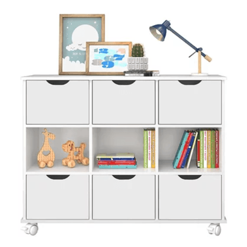 Nicho Organizador Qmovi 6 Gavetas Branco 