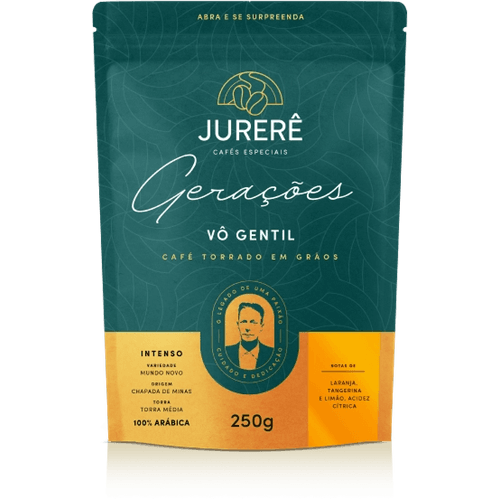 Café Do Vô Gentil Torrado Em Grãos 250g - Empório Jurere