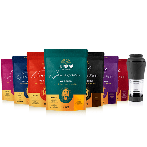 Kit Gerações Torrado e moído + Pressca - 20 % off... - Empório Jurere