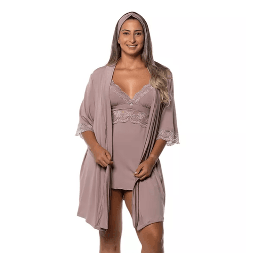 ROBE ALVORADA MODAL COM RENDA - ALVORADA - 8276A-A... - Loik