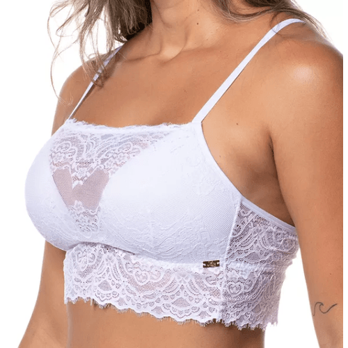 TOP FAIXA COM BOJO RENDA - BRANCO - 0536-BRANCO - Loik