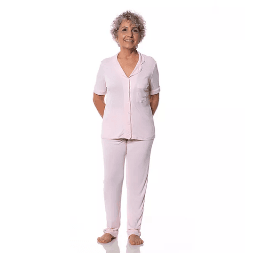 PIJAMA AMERICANO LONGO LIGANETE - ROSA DELICATI - ... - Loik