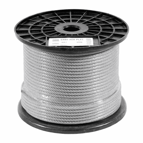 Cabo de Aço Galvanizado Plastificado 6,4mm (1/4