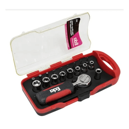 Kit De Ferramentas Catraca + Bits - 19 Peças - 200... - Loja Aço-Fer