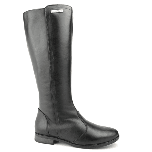 Bota Feminina Montaria Couro Legítimo Salto Baixo - Loja Miuzzi