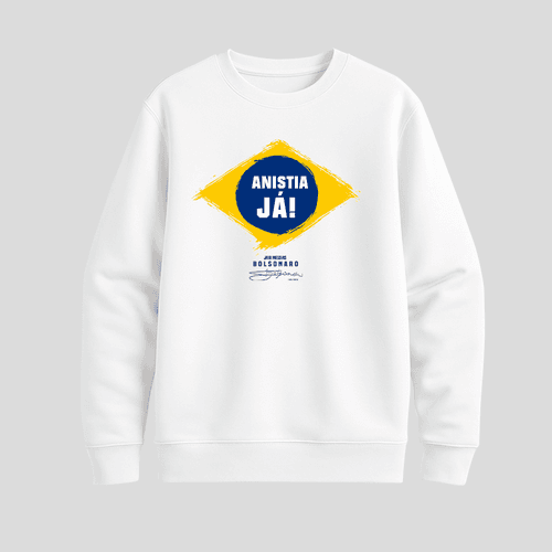 Moletom Parabello Anistia Já Branco - PARABELLO
