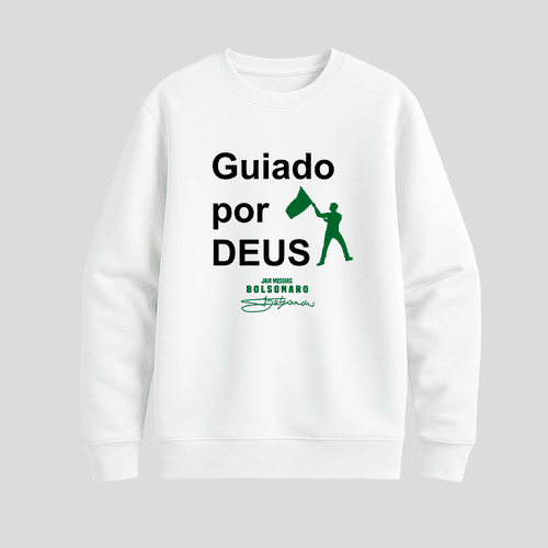 Moletom Parabello Guiado por Deus Branco - PARABELLO