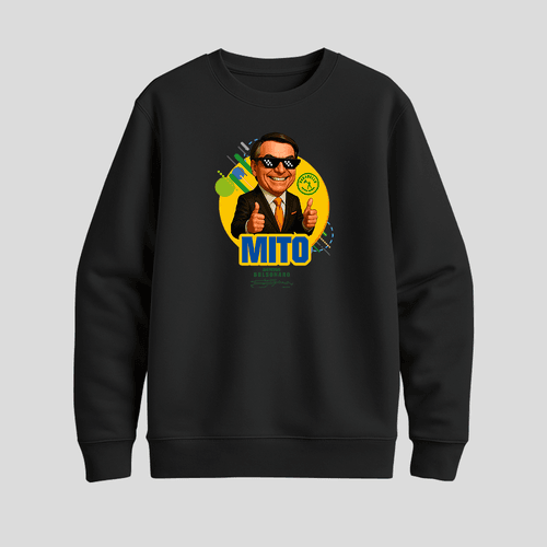 Moletom Parabello Mito Estilizado Preto - PARABELLO