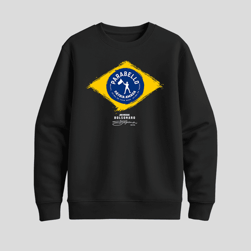 Moletom Parabello Brasil Forte Preto - PARABELLO