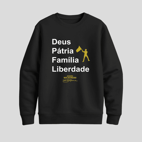Moletom Parabello Deus Pátria Familia Liberdade Pr... - PARABELLO
