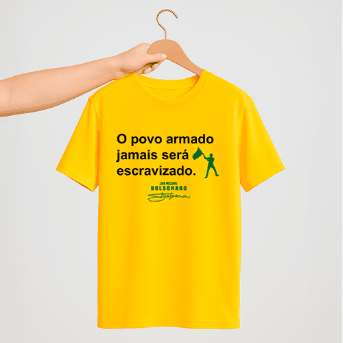 Camiseta Parabello o Povo Armado Amarela - PARABELLO