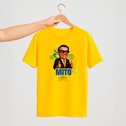 Camiseta Parabello Mito Estilizado Amarela - PARABELLO