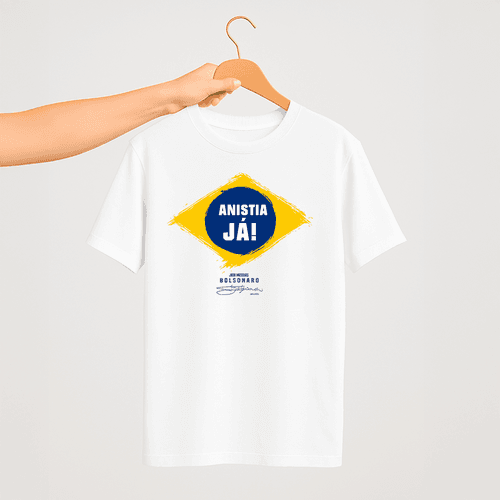 Camiseta Parabello Anistia Já Branca - PARABELLO
