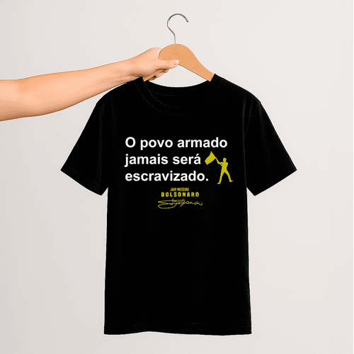 Camiseta Parabello O Povo Armado Preta - PARABELLO
