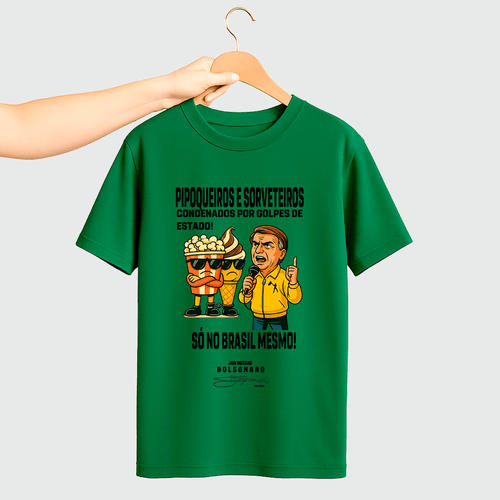 Camiseta Parabello Pipoqueiros e Sorveteiros Verde - PARABELLO