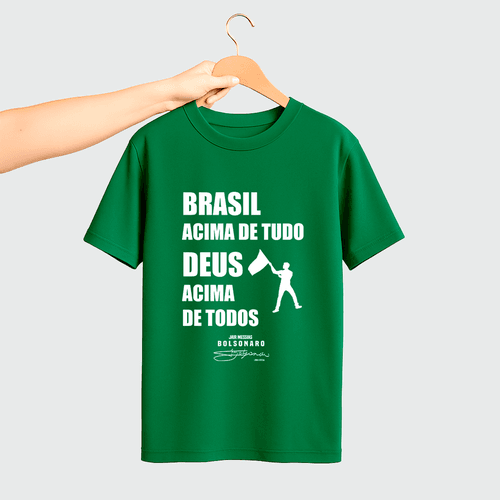 Camiseta Parabello Brasil Acima de Tudo Verde - PARABELLO