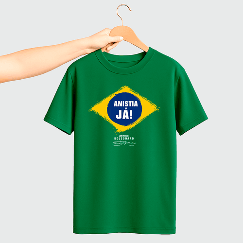 Camiseta Parabello Anistia Já Verde - PARABELLO
