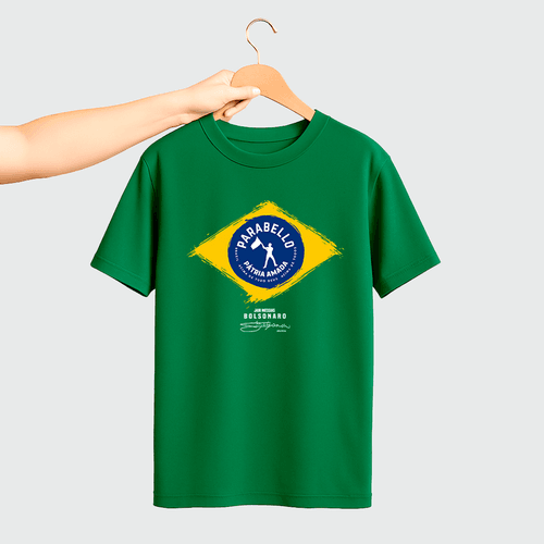 Camiseta Parabello Brasil Forte Verde - PARABELLO