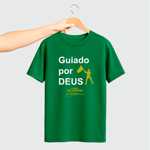 Camiseta Parabello Guiado por Deus Verde - PARABELLO