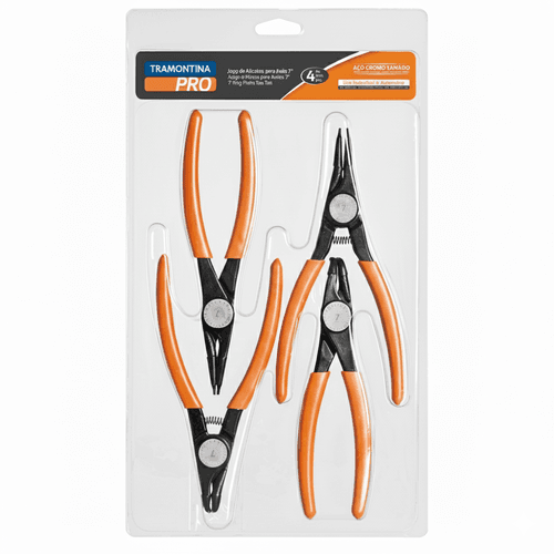 Jogo de Alicate para Aneis Interno e Externo 44011504 Tramon... - Mabore
