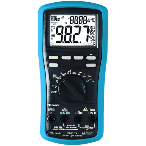 Multímetro Digital Portátil 1000V ET-2517A Minipa - Mabore