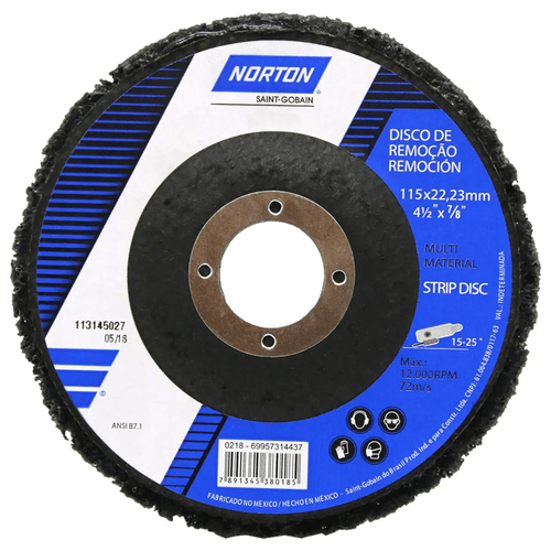 Disco de Remoção 115 X 22mm 69957314437 Norton - Mabore