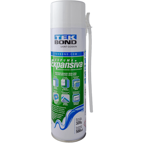 Espuma Expansiva Pu 500ml/320g 1641000320 Tek Bond - Mabore