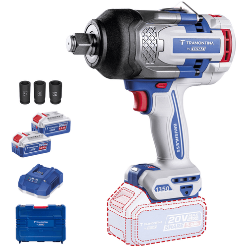 Chave de Impacto 3/4 Pol à Bateria 20V 42303913 Tramontina B... - Mabore