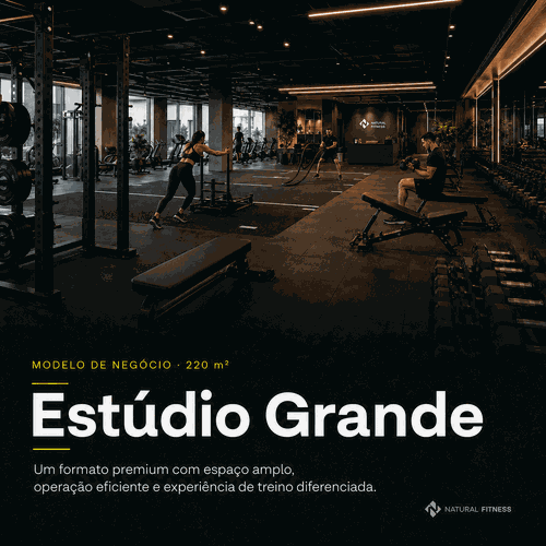 Studio de Personal de 220 m² | Projeto Fitness - Studio-220 - NATURAL FITNESS