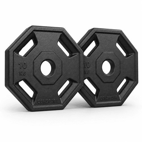 Par Anilhas 10kg Consport Revestida em ABS Peso Ac... - NATURAL FITNESS