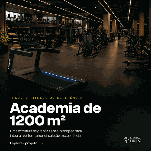 Montar Academia de 1200 m² - ACA-1200 - NATURAL FITNESS