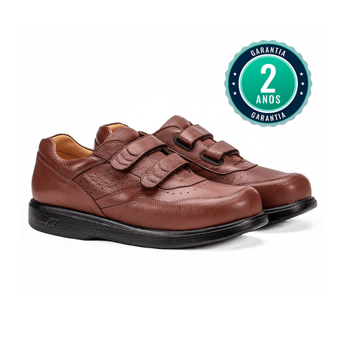Calçado Masculino Ortopédico - Ângelo | Conhaque - Natural Step
