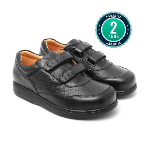 Calçado Masculino Ortopédico - Ângelo | Preto - Natural Step