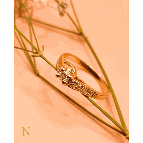 Anel Solitário New York em Ouro 18k - NORTHOFF - Sonhos em Ouro 18k!