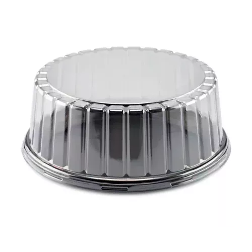 F32TA Alta Preta Bolo 18cm Isopor c/Tampa Pet 21,5x9,1 c/10 Fibraform 