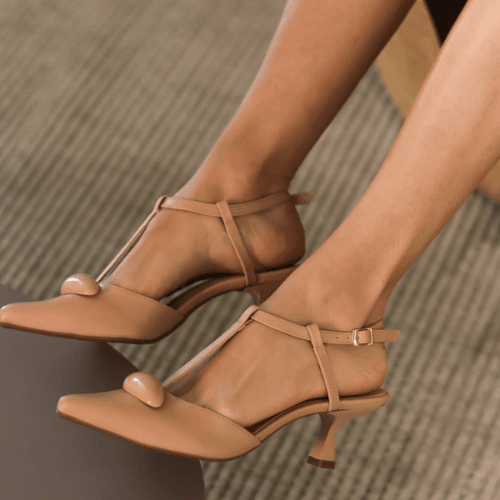 Scarpin Mari Nude - Rafaela Salomão