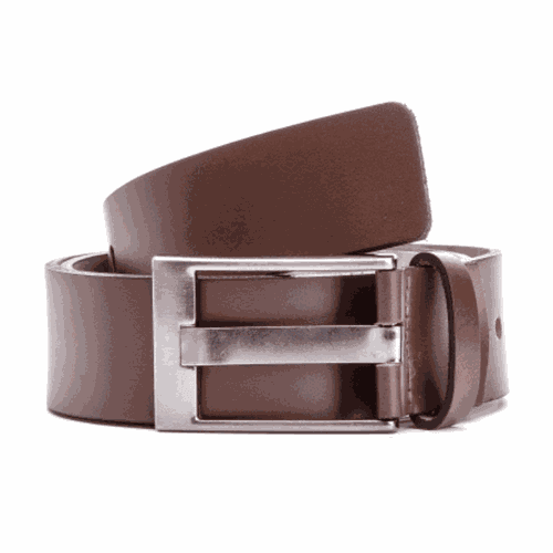 Cinto Masculino Em Couro Social Premium Couro Cafe... - Bernotte