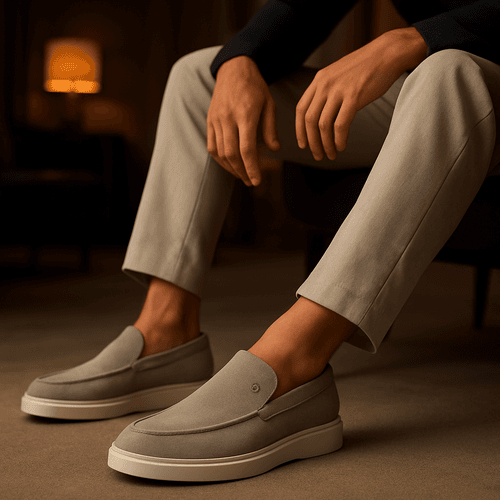 Loafer Masculino Couro Legítimo Minimalista Caribe... - ROTA SHOES
