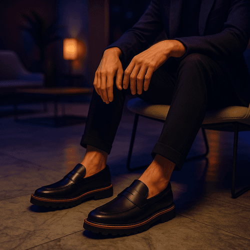 Sapato Masculino Social Loafer Katar Couro Legítim... - ROTA SHOES
