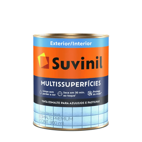 TINTA 900ML MULTISSUPERFÍCIES ACETINADO BRANCO - EPOXI BASE D'ÁGUA SUVINIL