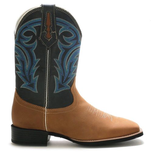 Bota Texana Masculina Bulls Horse 50025 Couro Gel Dallas Bambu - TEXASKING | Botas e Botinas Country
