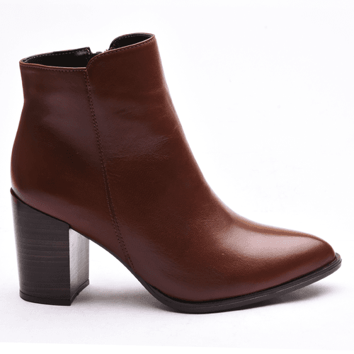 Bota Carmela Em Couro Nescau - 99057-1800 - MONOPÓLIO SHOES 