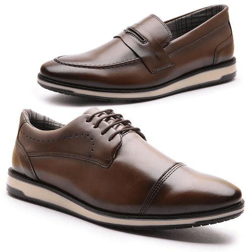 Kit 2 pares Sapatênis Casual Masculino Dubai Frans... - FRANSHOES