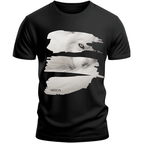 Camiseta Minimalista Premium Lobo Branco Veros - C... - VEROS