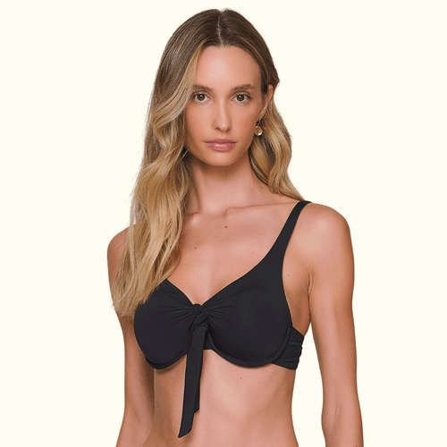 Biquíni Meia Taça Pret... - Viúva Negra Underwear