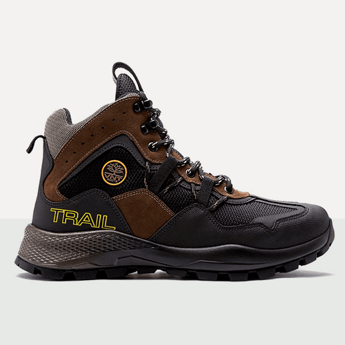 Bota Adventure Burke Trail em Couro Masculino Cano Médio Petróleo