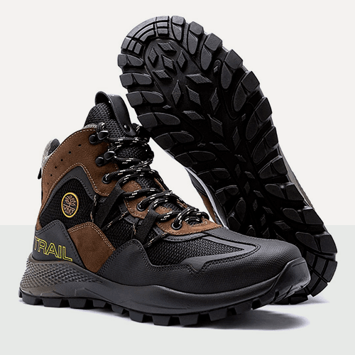 Bota Adventure Burke Trail em Couro Masculino Cano Médio Petróleo